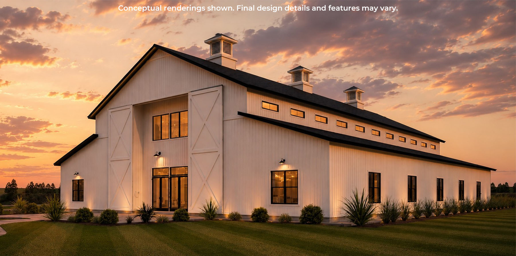 Photo of Rendering of the Exterior of the Havenfield at Sunset