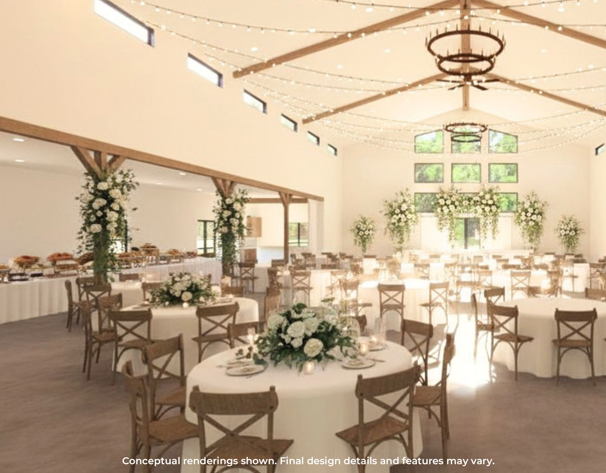 Conceptual Rendering of the Reception Room of the Havenfield in Hamel, IL