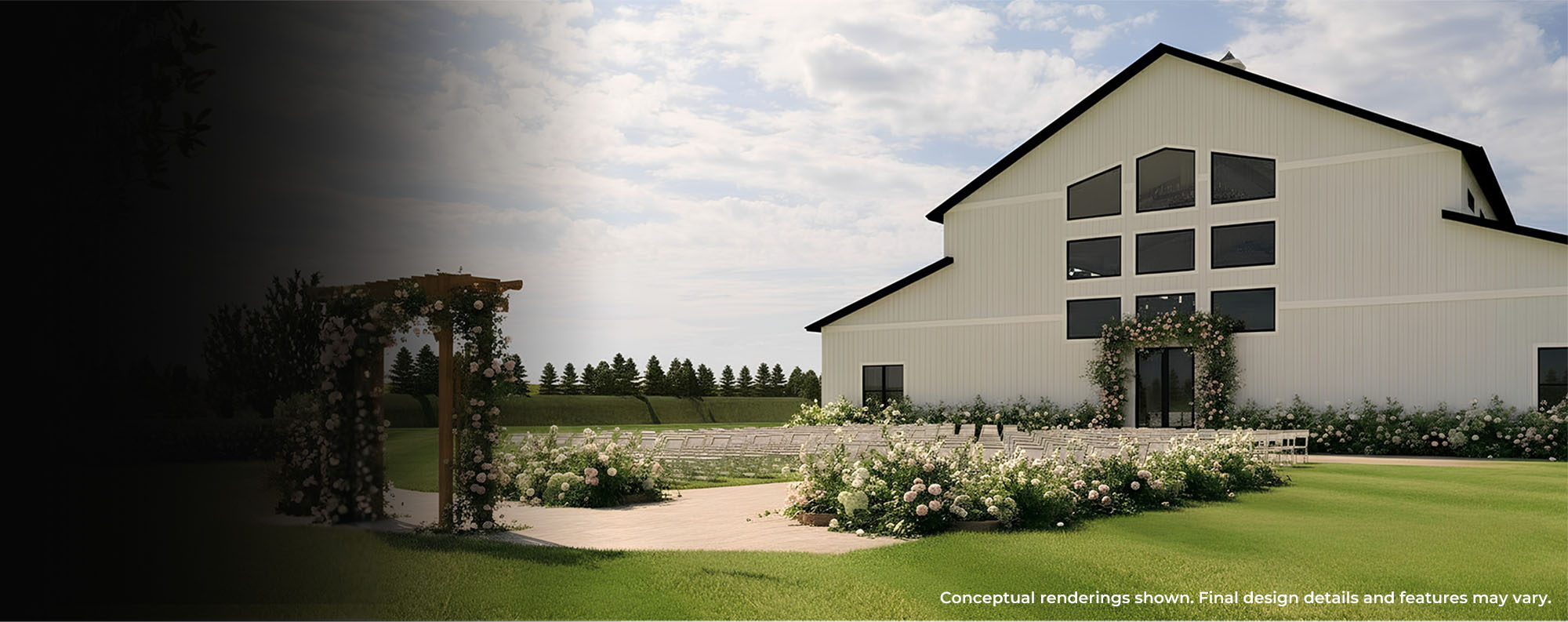 Photo of Outdoor Wedding Rendering at the Havenfield in Hamel, IL