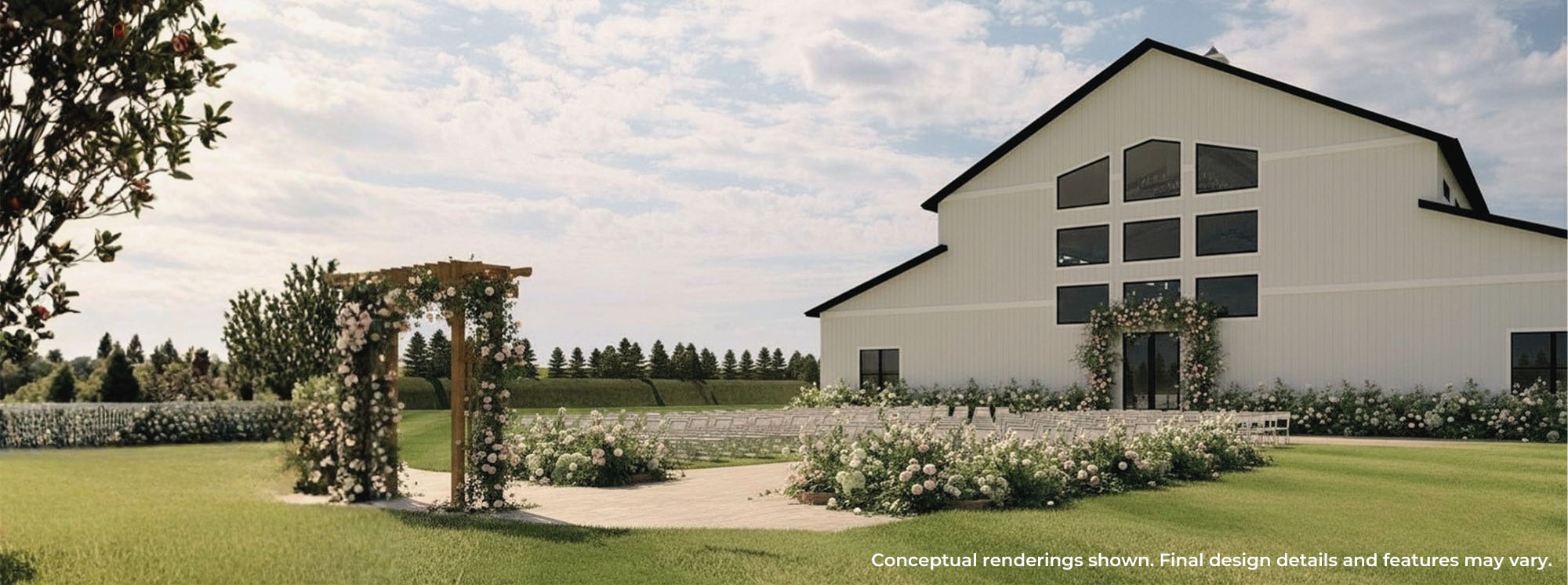 Photo of Outdoor Wedding Rendering at the Havenfield in Hamel, IL