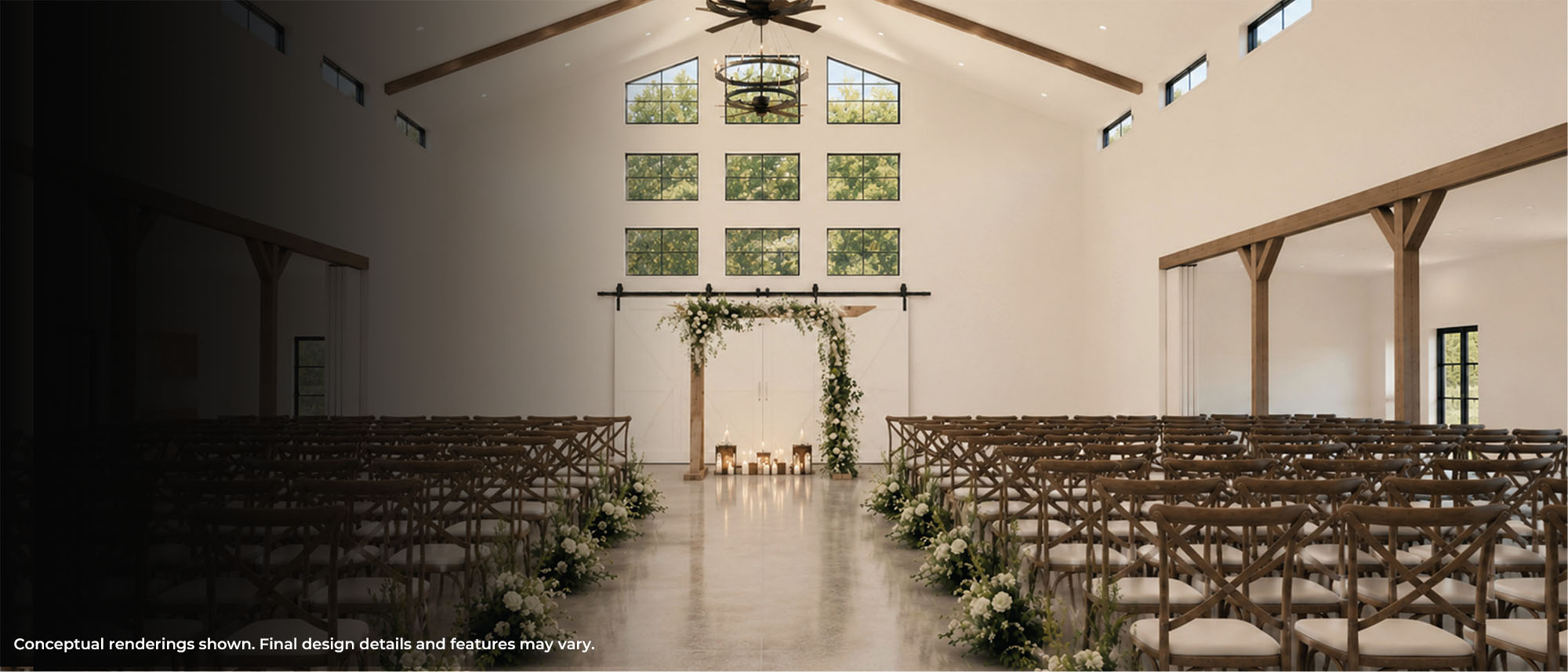 Photo of Indoor Ceremony Rendering at the Havenfield in Hamel, IL