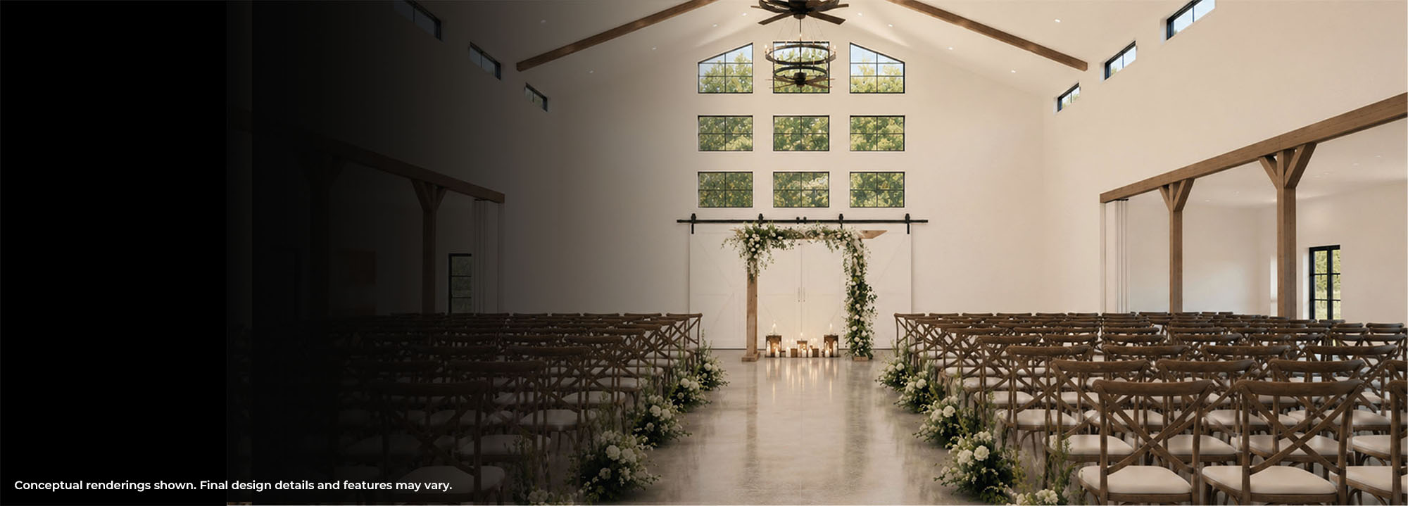 Photo of Indoor Ceremony Rendering at the Havenfield in Hamel, IL