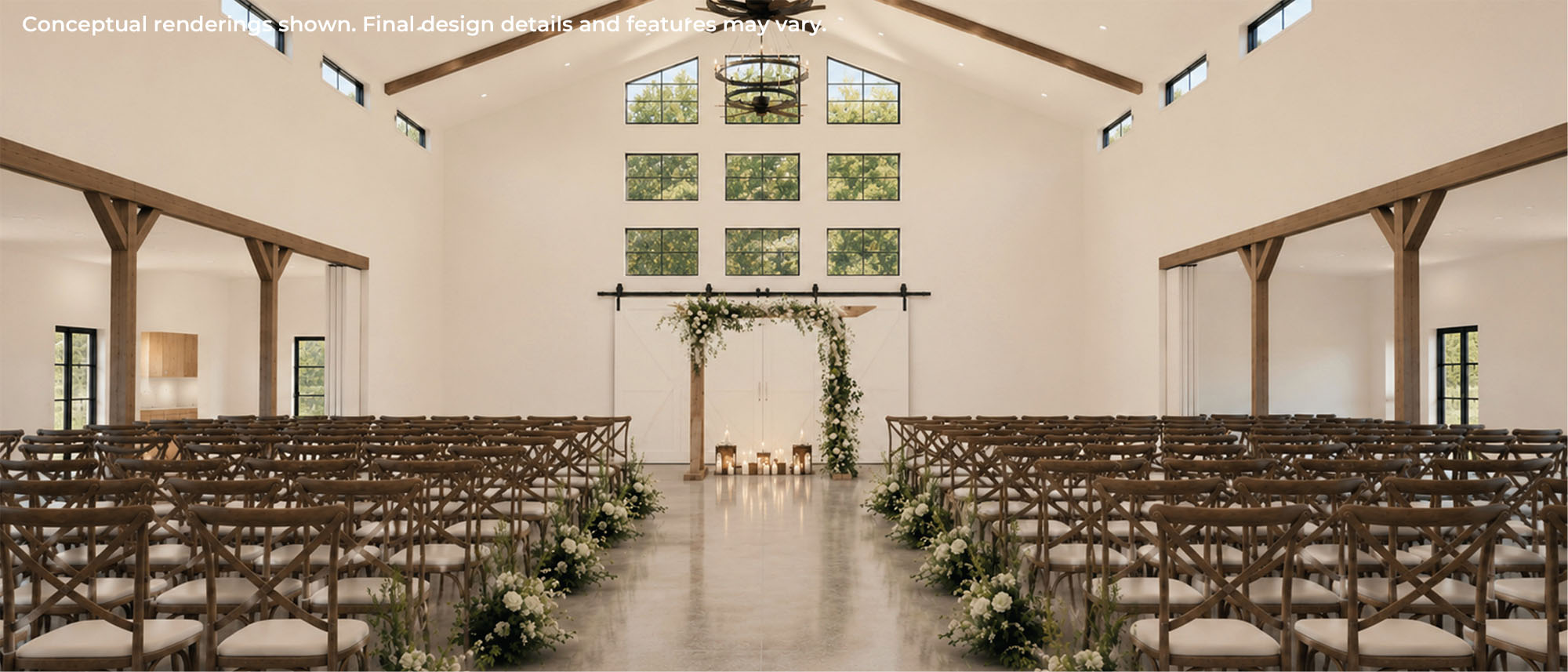 Photo of Indoor Ceremony Rendering at the Havenfield in Hamel, IL